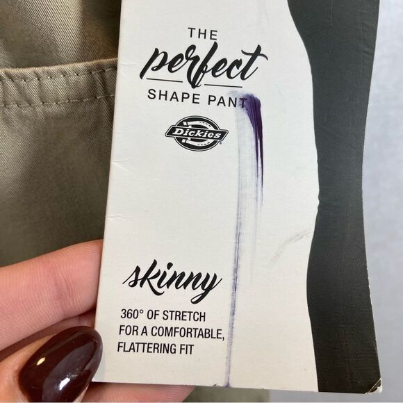 New With Tags Ladies Dickies The Perfect Shape Pants Khaki Size 12/13 - Picture 6 of 8